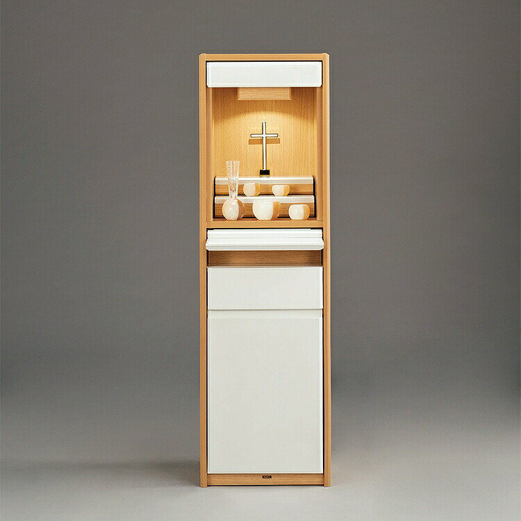 【スーパーSALE割引商品】グラント パール 台付タイプ モダン 現代仏壇 家具調 仏壇 おしゃれ 感動葬儀。FUNE