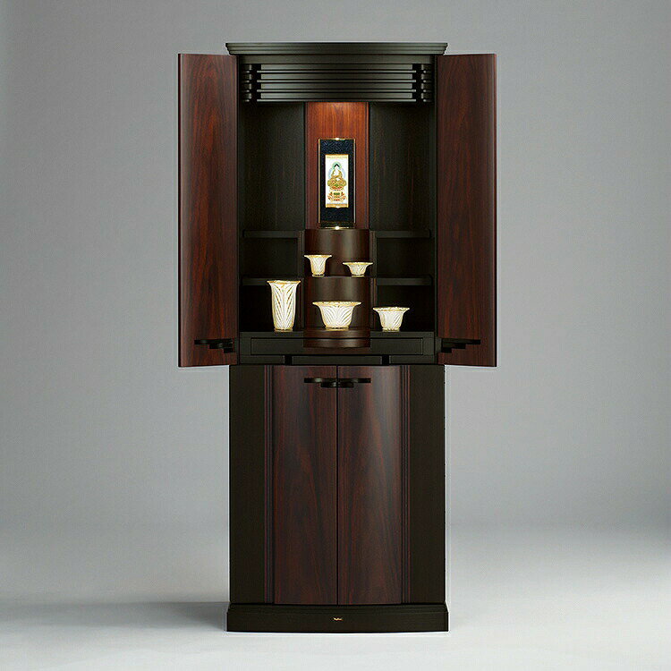 コリドール2 台付タイプ モダン 現代仏壇 家具調 仏壇 おしゃれ 感動葬儀。FUNE