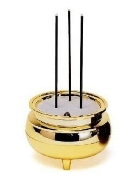 安心のお線香 (中）金 電子線香 線香立て 安心 火を使わない線香 ギャラリーメモリア イオン 感動葬儀。