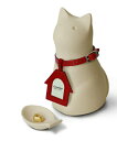 ミーチョA ホワイト Coccolino 分骨用 イタリア製 モニュメント 手づくり 猫 ペット ペット仏壇 ミニ骨壺手元供養 香皿 線香 ミニ寸 香立 供養 ...