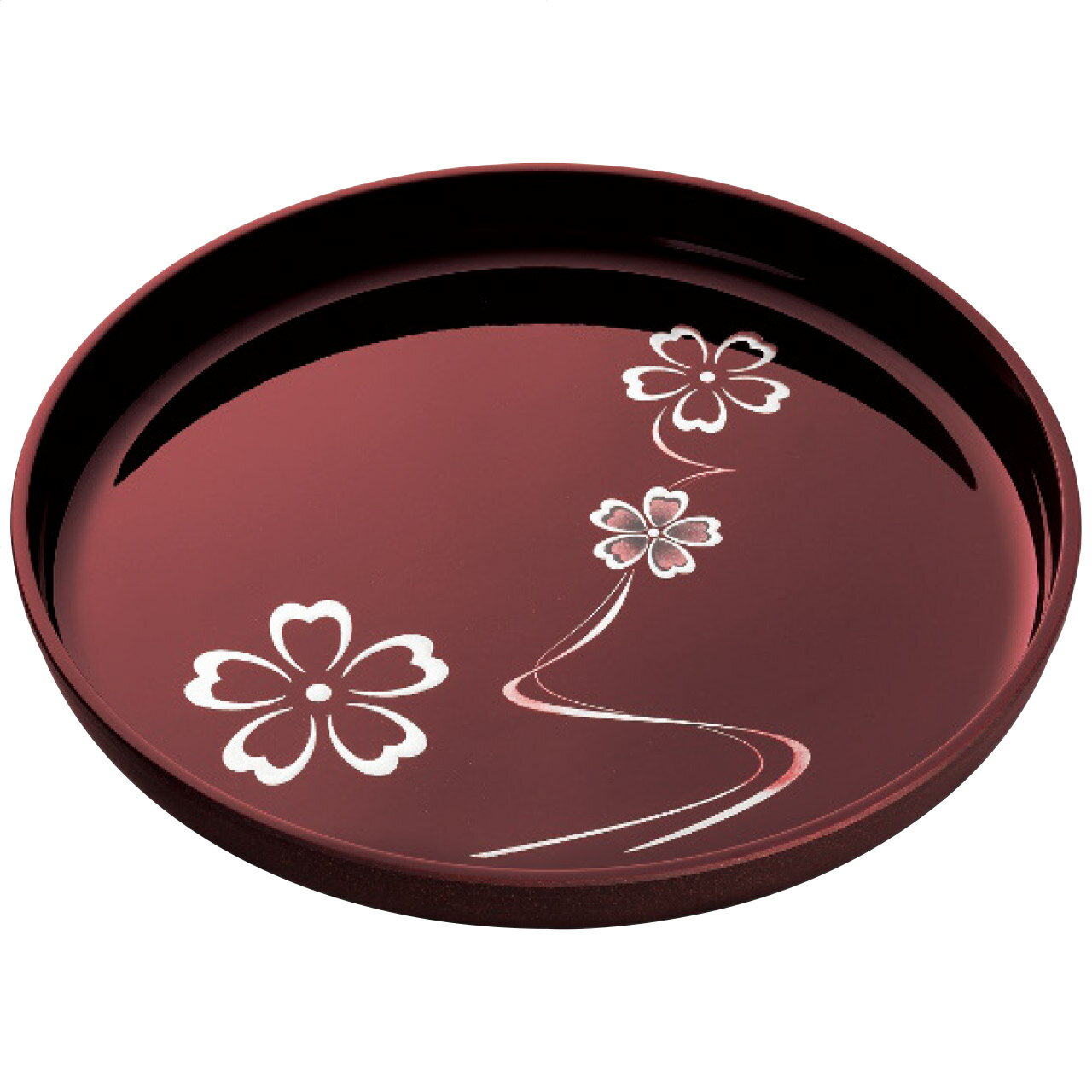 【店内全品ポイント5倍】香典返し 法要 返礼品 法事 粗供養 [ 花ゆらり 溜塗丸盆(尺丸) ] お供え お供 ..