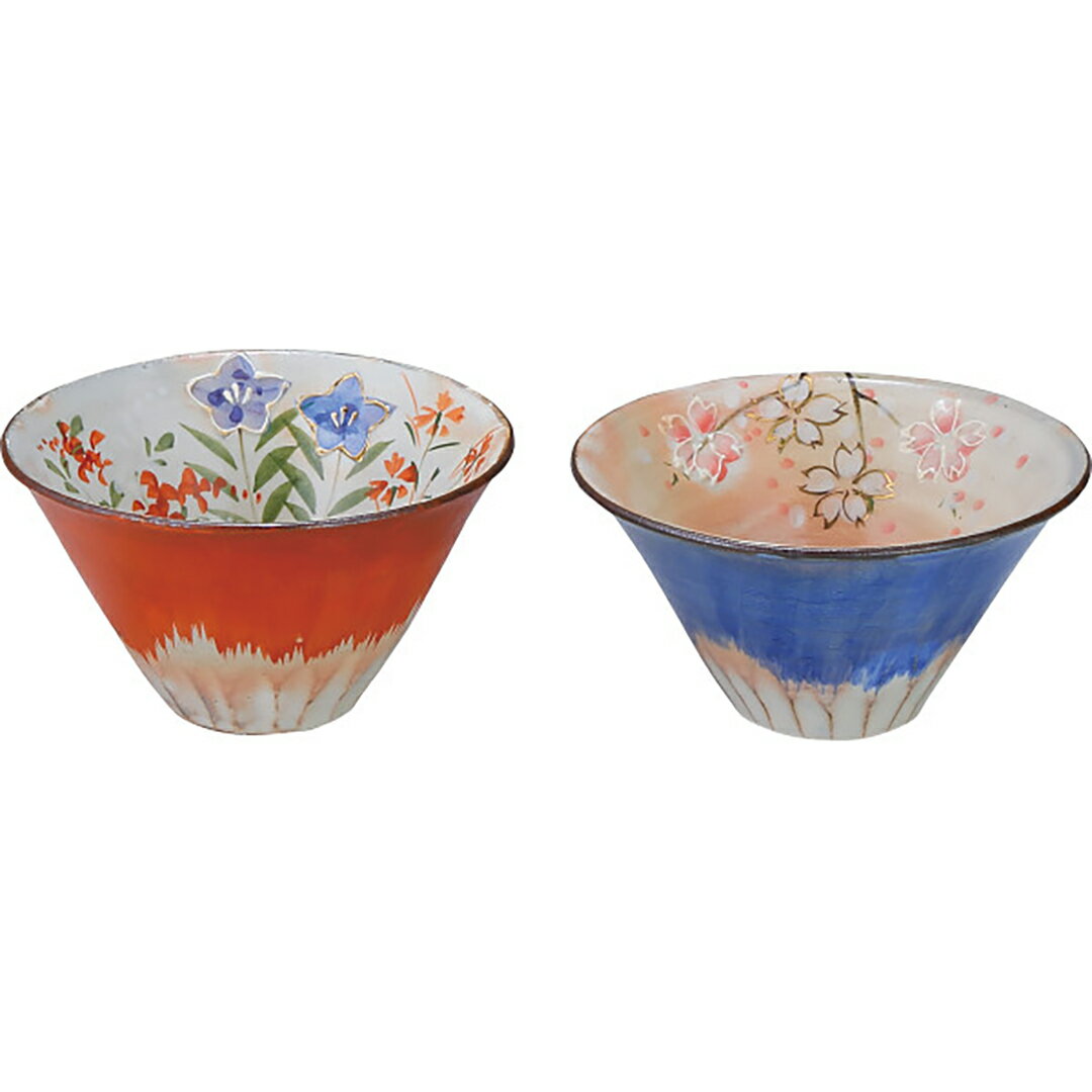 【店内全品ポイント5倍】香典返し 法要 返礼品 法事 粗供養 [ 清水焼 青赤富士 ペア小鉢 BSA972 ] お供..