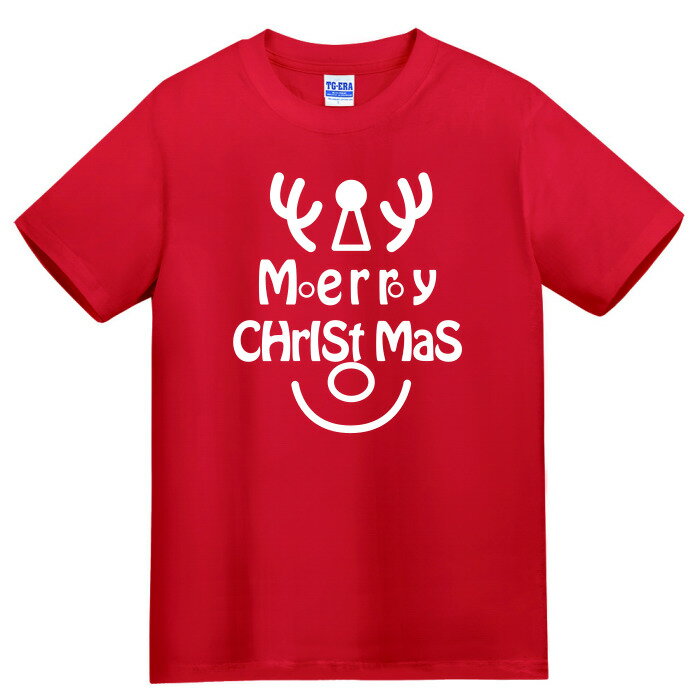 楽天funfunLABOクリスマスTシャツ　キラキラメリークリスマス　大人用 クリスマス　トナカイ　パーティー