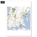 都市地図ポスター【ブロンクス】A1 [ラミネート加工] アメリカ ニューヨーク 世界地図 アートプリント
