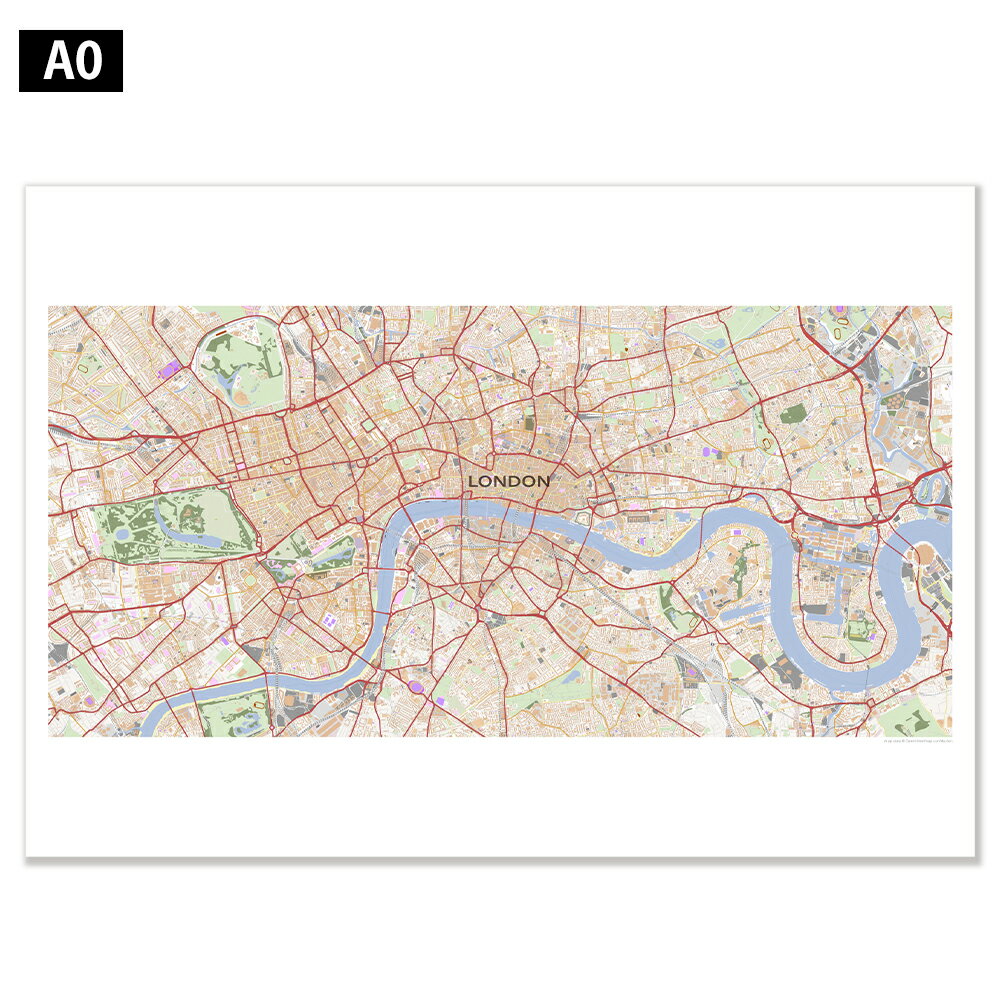 楽天市場】ポスター 地図 イギリスの通販