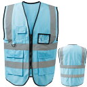 反射ベスト 安全ベスト 作業服 夜間 反射帯 安全 チョッキ 警備服 工事 用品 防犯 パトロール 送料無料