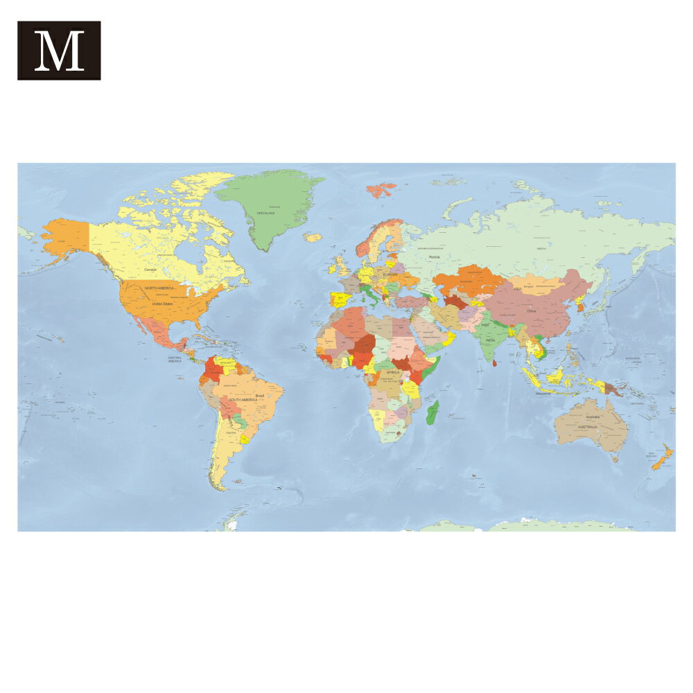 独特な 破れない 汚れない 最高画質 Hotdogger 世界地図 ポスター M ラミネート加工 大型 1 070 600mm 英語版 World Map デザイン マップ Klassika Lv