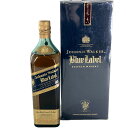【中古】Johnnie Walker ジョニーウォーカー Blue Label ブルーラベル ブレンデッドスコッチウイスキー 750ml 43%【WI-54】