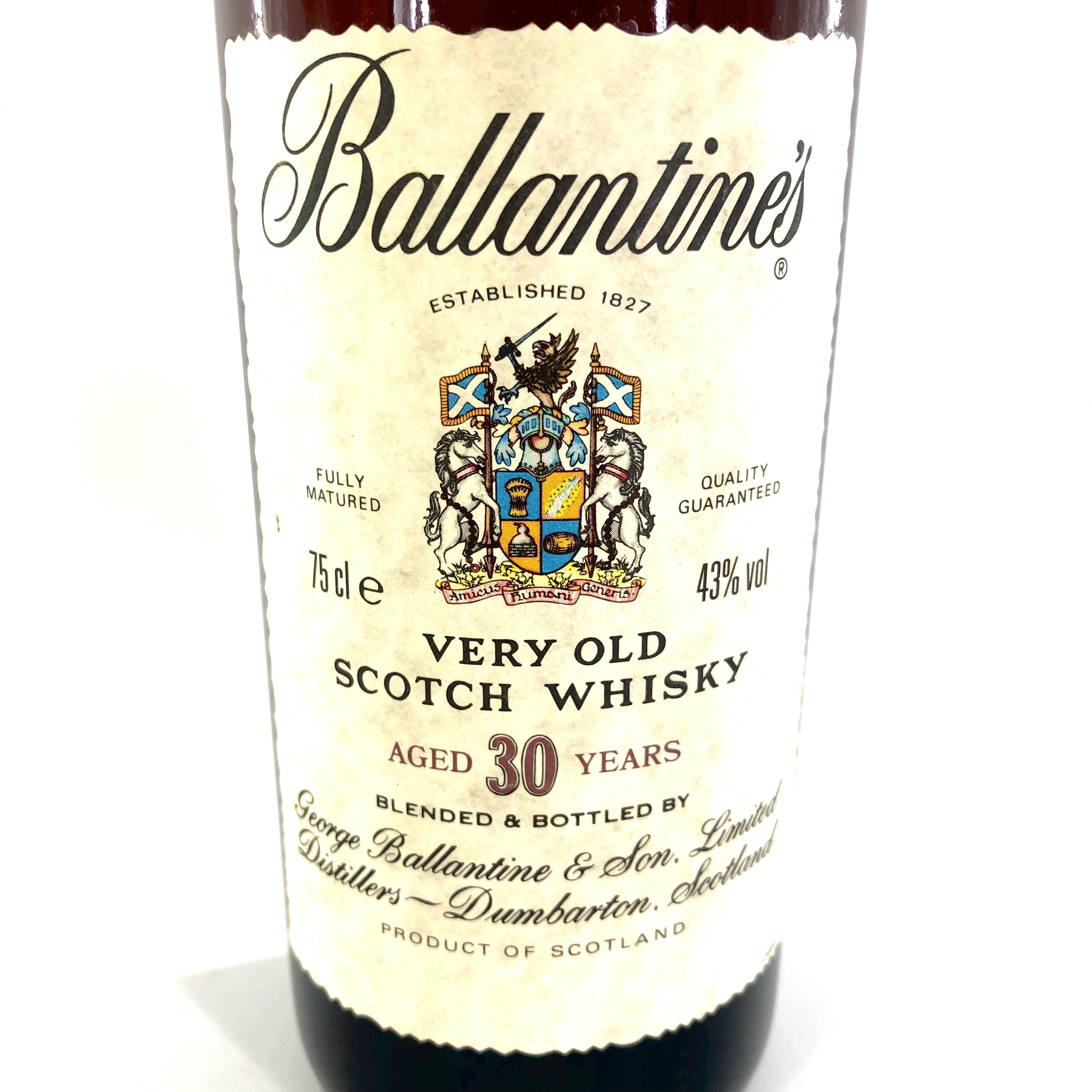【中古】Ballantine's バランタイン 30年 金キャップ ブレンデッドスコッチウイスキー 750ml 43%【WI-136】