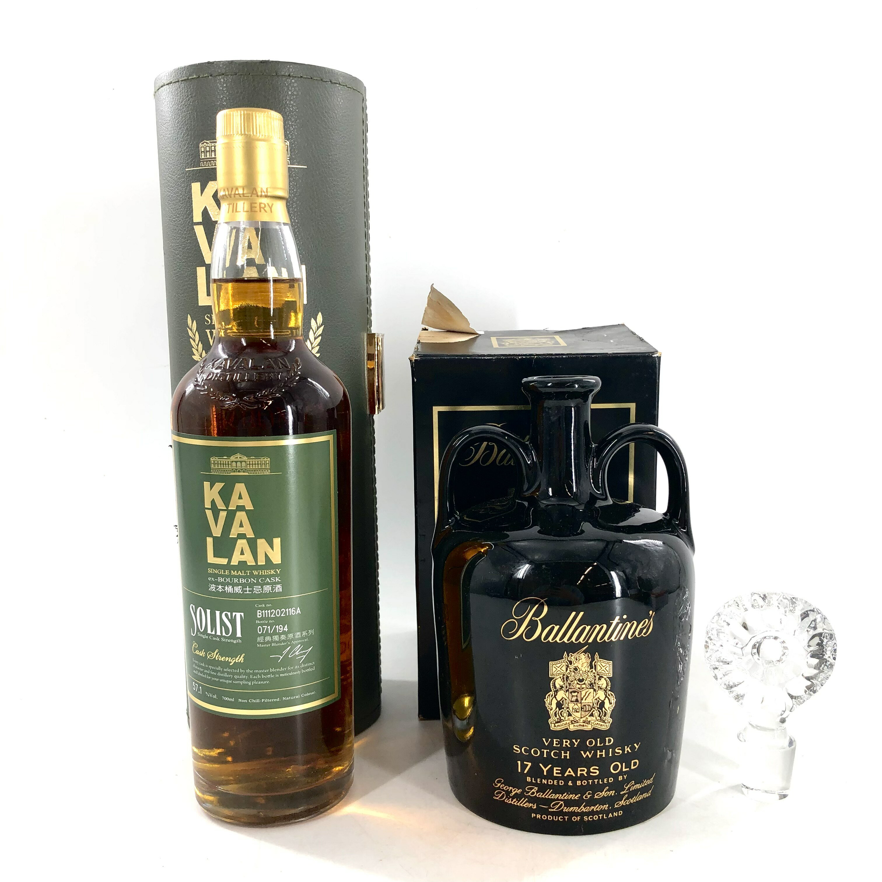 【中古】KABALAN カバラン ソリスト バーボンカスク カスクストレングス Ballantine's バランタイン 17..