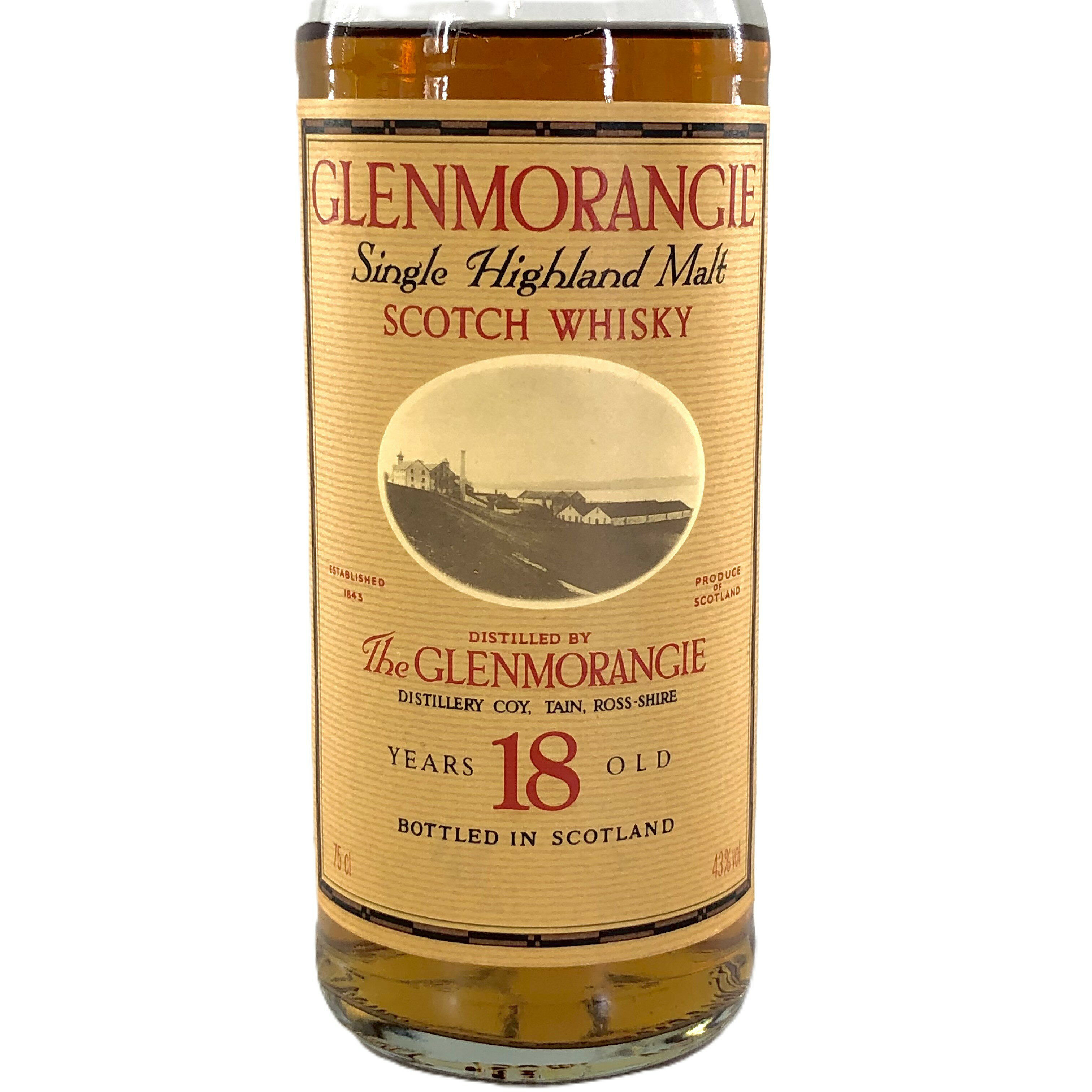 【中古】GLENMORANGIE グレンモーレンジ 18年 シングルハイランドモルト スコッチウイスキー 750ml 43%【WI-48】