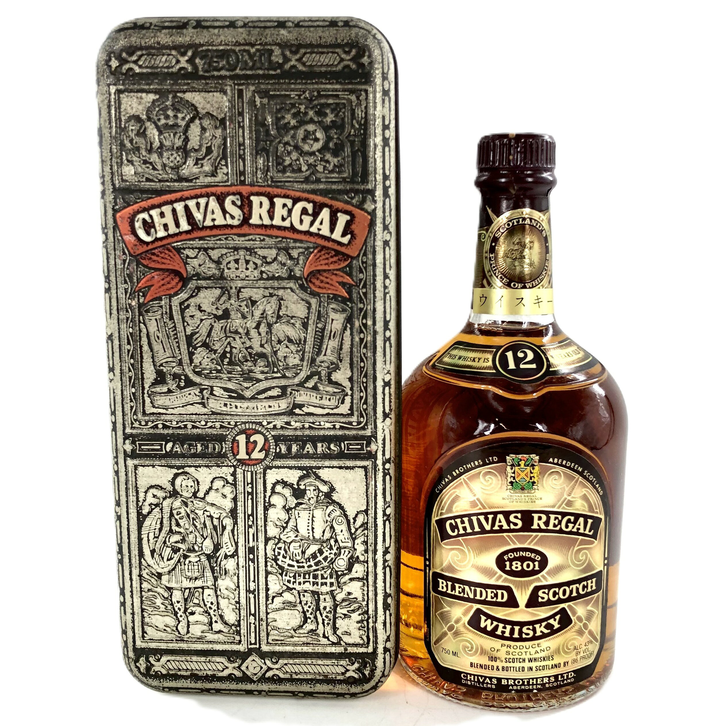 【中古】CHIVAS REGAL シーバスリーガル 12年 ブレンデッドスコッチウイスキー 750ml 43％ 箱付【WI-50..