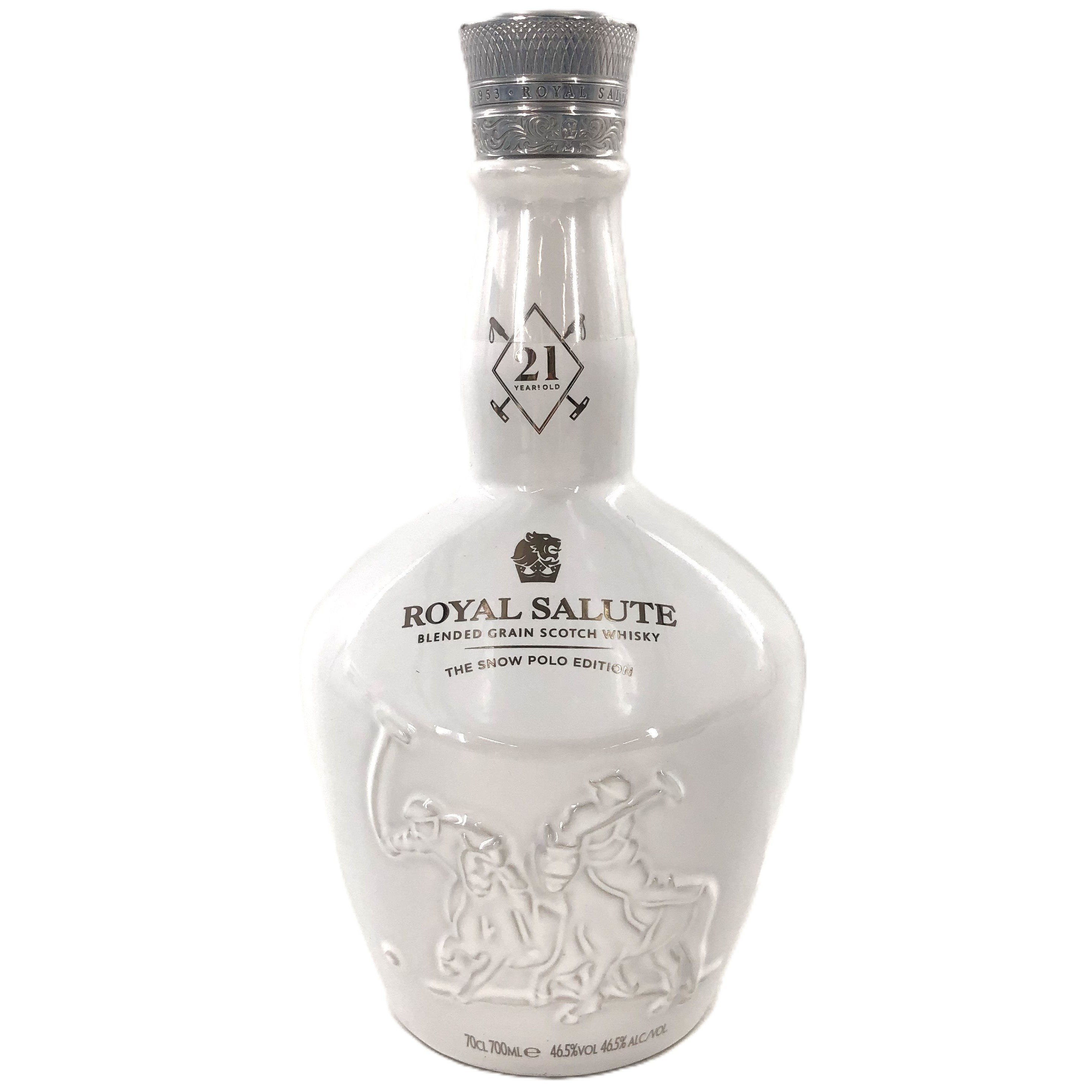 【中古】ROYAL SALUTE ロイヤルサルート 21年 スノーポロエディション ブレンデッドグレーンスコッチウイスキー 700ml 46.5% 箱付【WI-526】