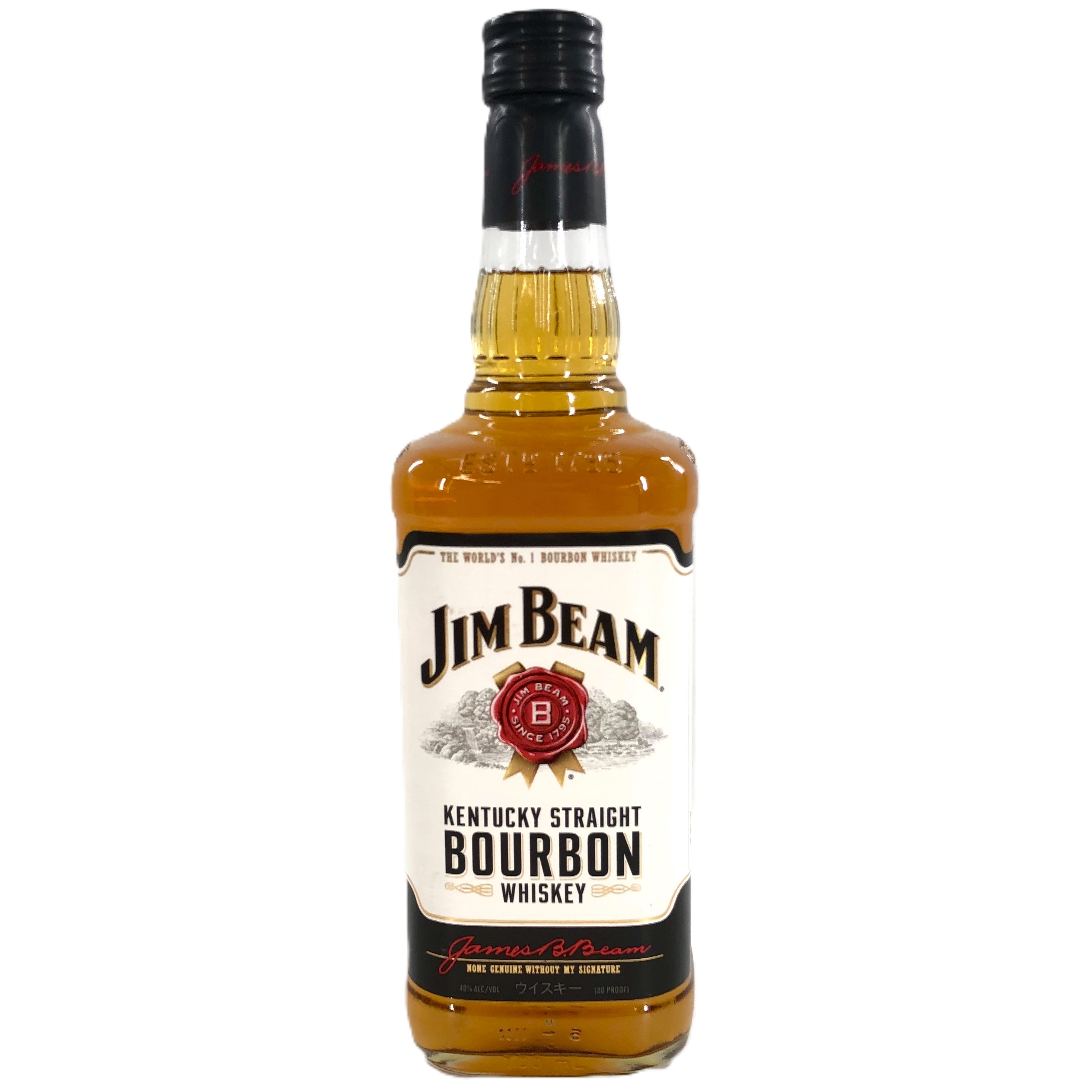 【中古】JIM BEAM ジムビーム ストレートバーボンウイスキー 700ml 40%【SK-5】