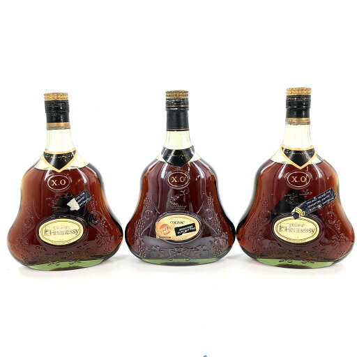 【中古】Hennessy ヘネシー XO 3本 金キャップ ブランデー COGNAC コニャック 700ml 40%【BR-6】 【中古】Hennessy ヘネシー XO 3本 金キャップ ブランデー COGNAC コニャック 700ml 40%【BR-6】