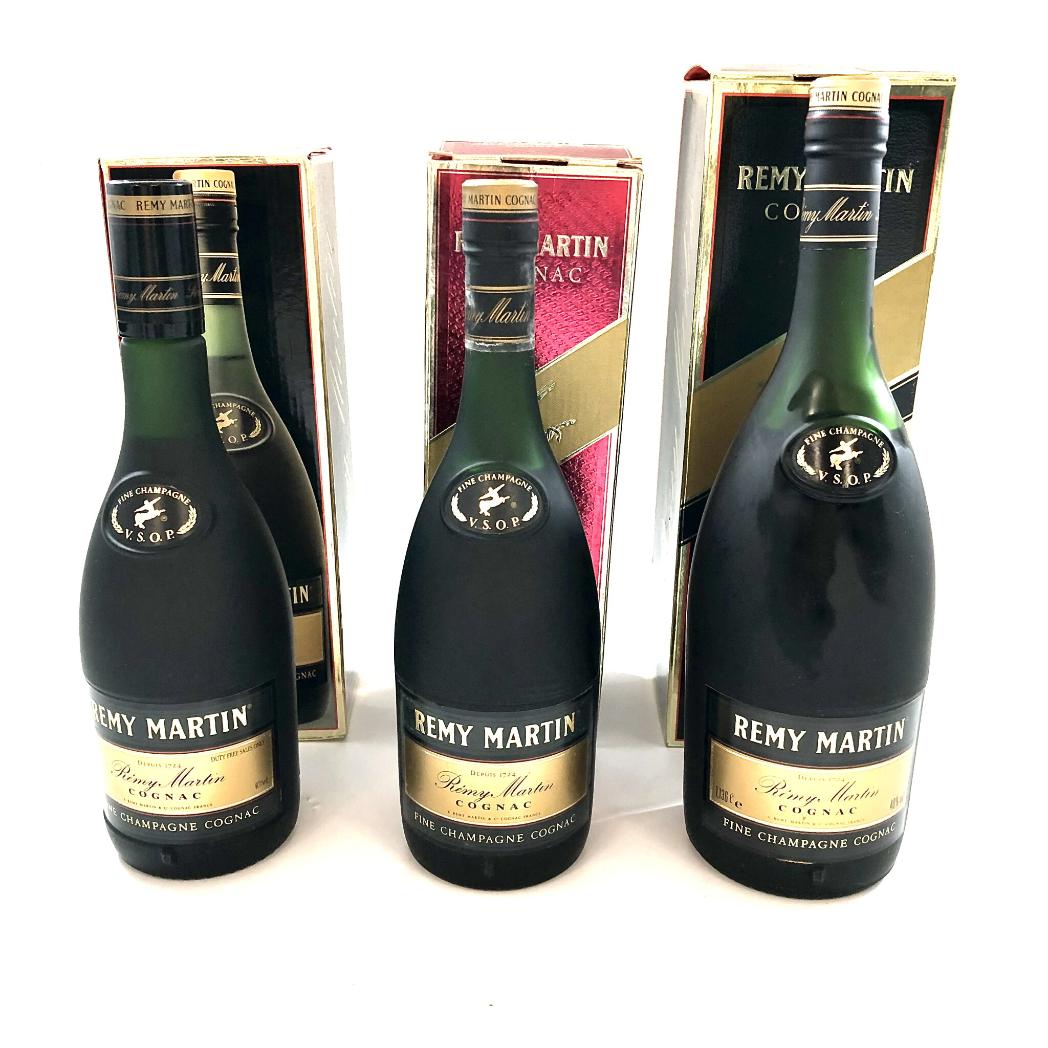 【中古】REMY MARTIN レミーマルタン VSOP 3本 ブランデー COGNAC コニャック 700ml 1136ml 40% 箱付【BR-30】