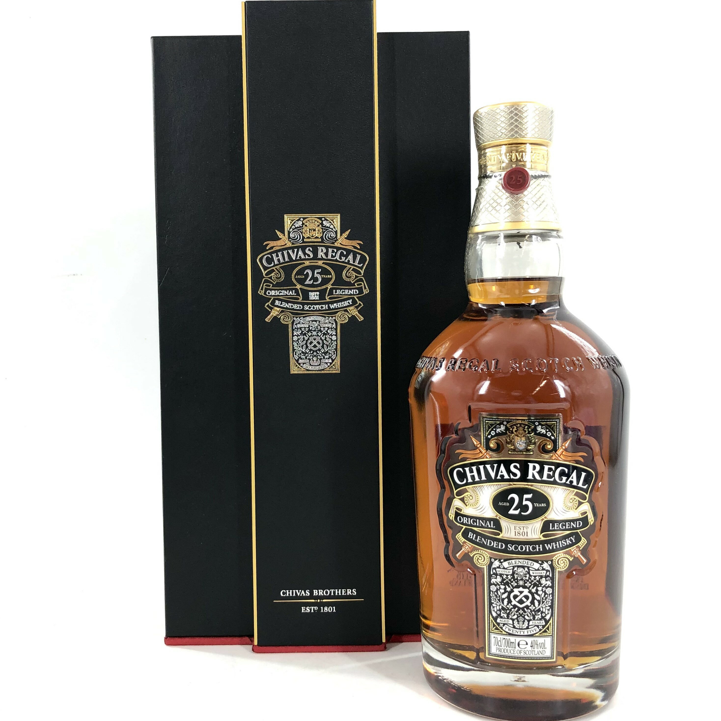 【中古】CHIVAS REGAL シーバスリーガル 25年 ブレンデッドスコッチウィスキー 700ml 40% 箱付【WI-115】
