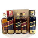 【中古】Johnnie Walker ジョニーウォーカー 黒ラベル 赤ラベル 5本 ブレンデッドスコッチウイスキー 750ml 1125ml 1000ml 43...