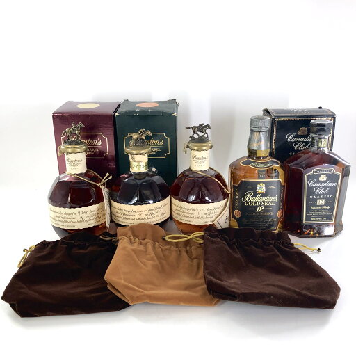 【中古】Blanton ブラントン シングルバレルバーボン Ballantine's バランタイン ゴールドシール 12年 Canadian Club カナディアンクラブ クラシック 12年 ウイスキー 700ml 750ml 46.5% 40% 箱 袋付【WI-17】 【中古】Blanton ブラントン シングルバレルバーボン Ballantine's バランタイン ゴールドシール 12年 Canadian Club カナディアンクラブ クラシック 12年 ウイスキー 700ml 750ml 46.5% 40% 箱 袋付【WI-17】