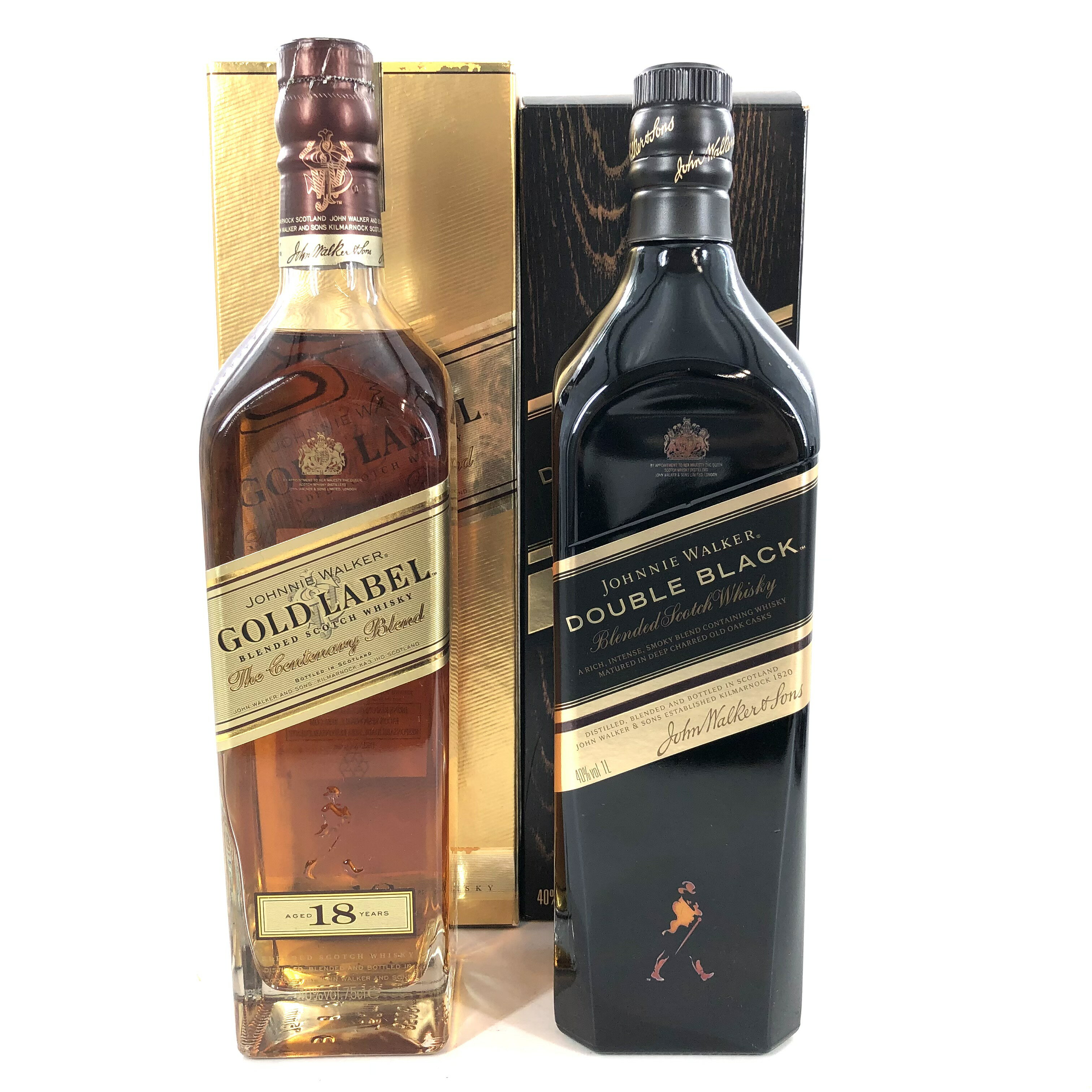 【中古】Johnnie Walker ジョニーウォーカー ゴールドラベル 18年 ダブルブラック 750ml 1000ml 40% 2..