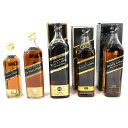 【中古】Johnnie Walker ジョニーウォーカー ブラックラベル 12年 黒 金キャップブレンデッドスコッチウイスキー 40% 43% 700ml 750ml 1125ml 箱付 5本【WI-63】