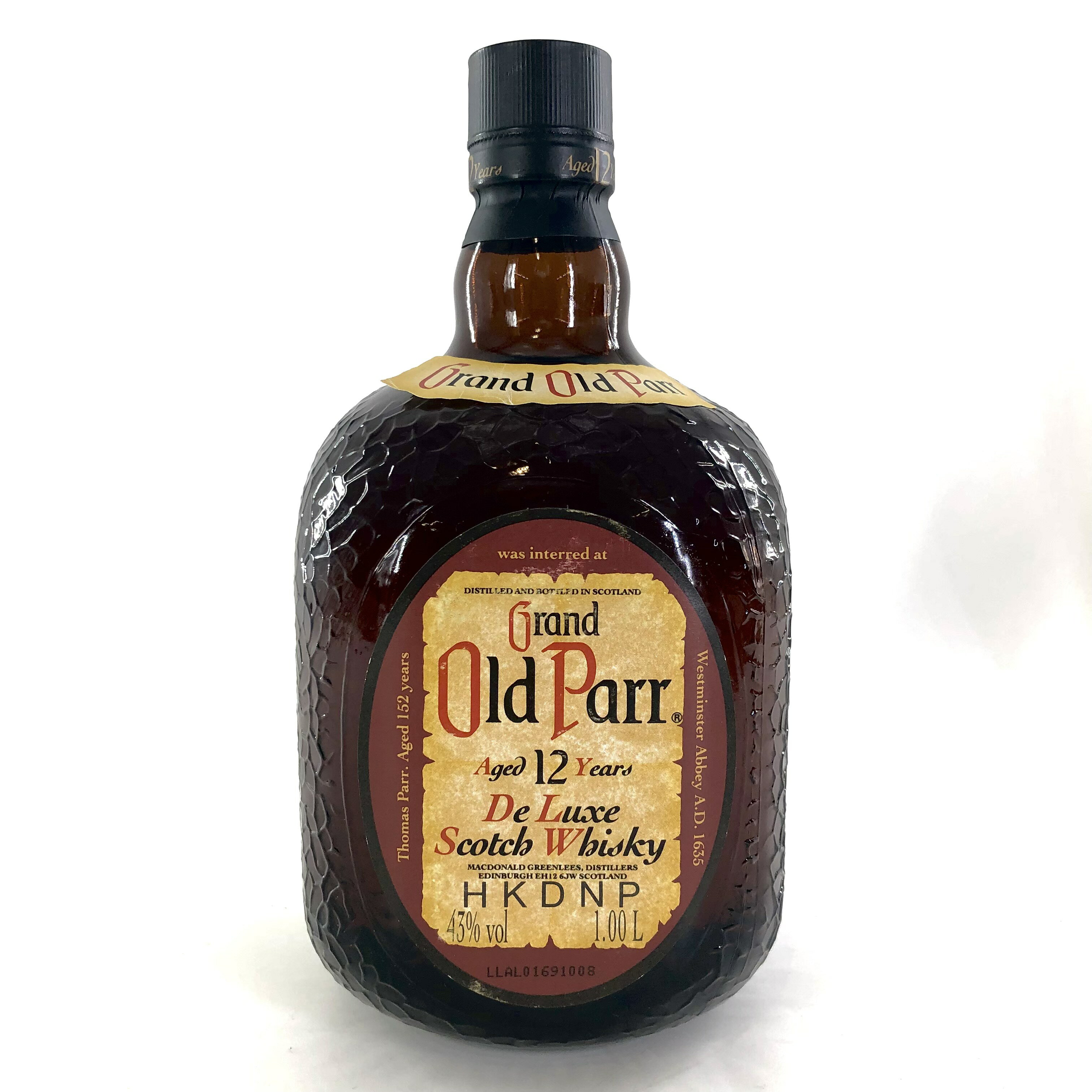 【中古】Old Parr オールドパー 12年 ブレンデッドスコッチウイスキー 750ml 1000ml 43% 箱付 3本【WI-149】