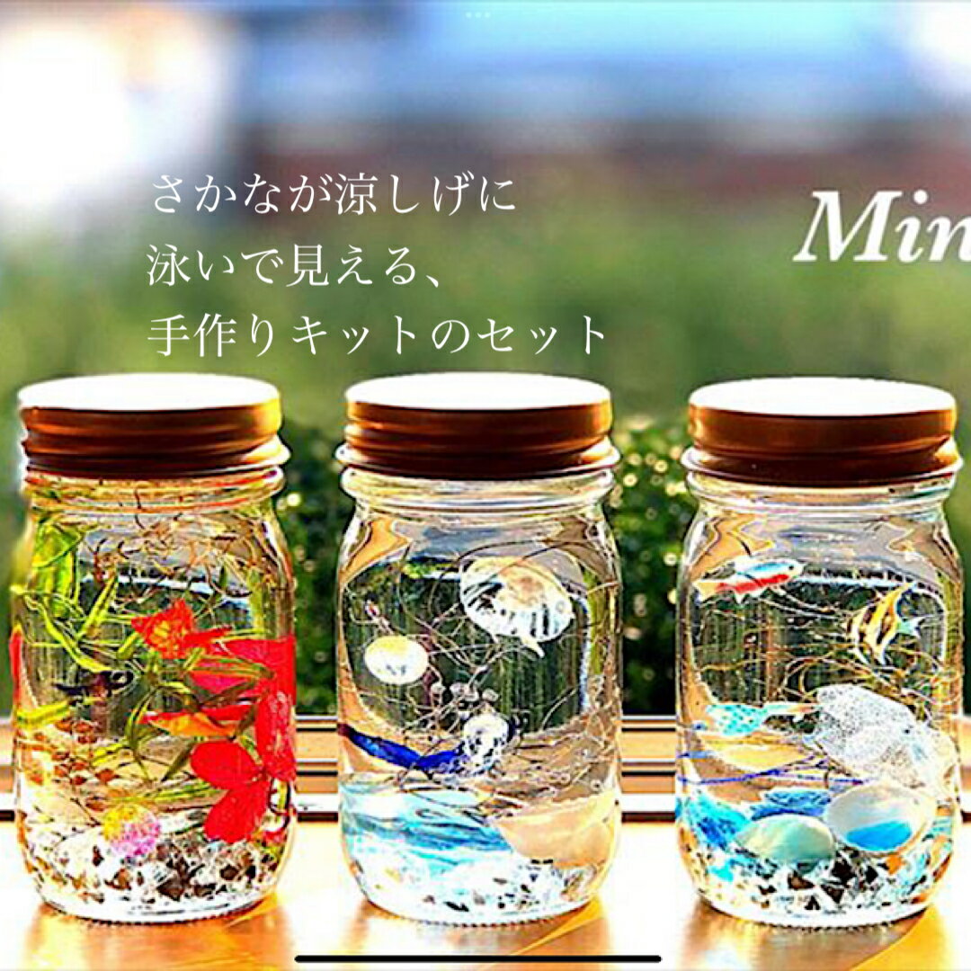 工作 自由研究 キット アクアリウム 熱帯魚 ハーバリウム 手作りキット 魚 さかなリウムのサムネイル