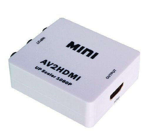 3色ケーブル→HDMI変換器 赤白黄 コンバーター USB給電 RCA コンポジット コンパクト RCAIN HDMIOUT 解像度切替可 アナデジ 赤白黄 AV2HDMI