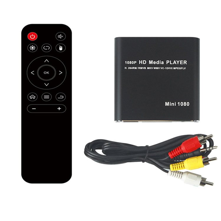 マルチメディアプレーヤー 簡単接続HDD接続可 HDMI端子搭載 超ミニサイズ SDカード USBメモリー再生可 HDMD200