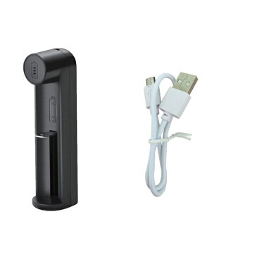 USB充電器 18650リチウム電池用 急速充電器 扇風機 懐中電灯 LEDライトなどにも 緊急 災害 アウトドア キャンプ 防災にも USB充電ケーブル付き USB1865C