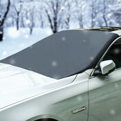 フロントガラスカバー車用カバー取付簡単磁石付約210cm×約125cm難燃素材雪/霜/雨/埃/黄砂/花粉/紫外線などからガード汎用タイプ降霜積雪凍結対策にMFC2112
