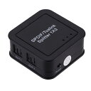 ポータブルSPDIF/TosLink分配器 光デジタル分配器 1入力3出力 オーディオ分配器 TosLink PS4 Blu-ray DVD対応 光ファイバー ...