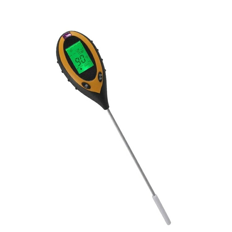 マルチ機能土壌測定器 4in1 土壌テスター 土壌酸度計 地温 PHメーター 照度/水分含有量/温度 ...