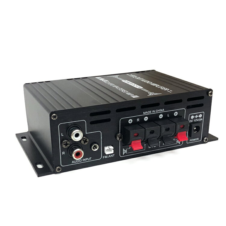 Bluetooth5.0対応 小型2chオーディオアンプ アルミボディ Hi-Fiステレオ 12V/2Aアダプター/リモコン付 多機能パワーアンプ 各種音楽プレーヤー LPAK380 送料無料 funlifestore-10008479 ファンライフ楽天市場店 サンプル画像2