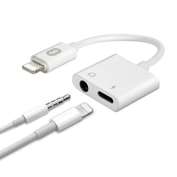 iPhone/iPad対応 3.5mmイヤホンジャックアダプター LT8ピンコネクタ Bluetooth接続式 充電ポート付 小型軽量 オーディオコネクター ミニプラグ用アダプター LTP11106