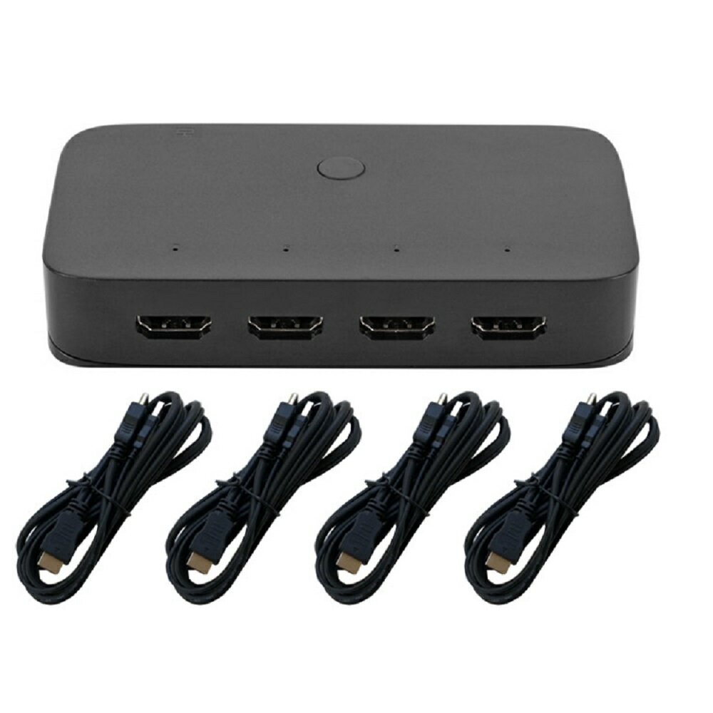 HDMI KVM切替器 HDMI 4入力1出力 USB2.0 3