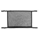 車内用ラゲッジネット 72cm×50cm ジッパー開閉式 バックル式ベルト 軽量 高通気性 ナイロンポケット 天井収納 多目的ルーフネット 取付簡単 CTJNE...