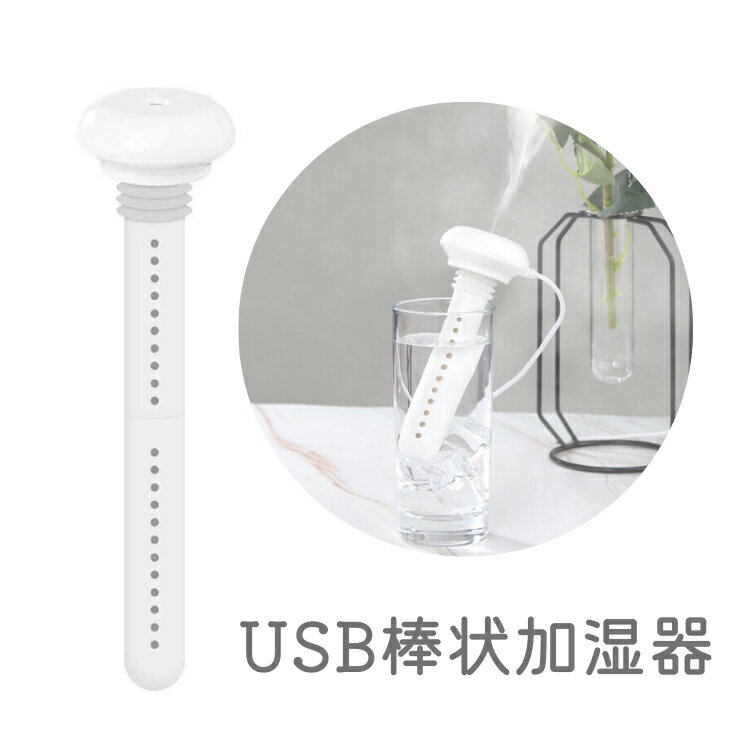 超音波式 USB給電加湿器 ポータブル 静音 アロマ加湿器 自動停止 ペットボトル/コップを加湿器に 芯の長さが調整可 STHUM200