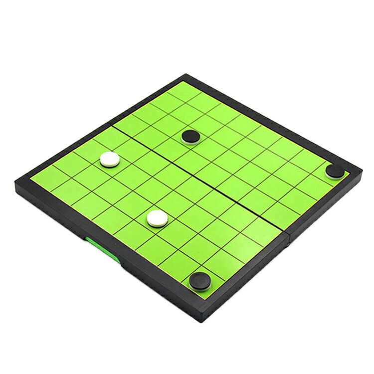 マグネット式リバーシ 折り畳みボード コンパクト収納 携帯便利 テーブルゲーム 棋盤 知育玩具 マグネット付きコマ RVC20C
