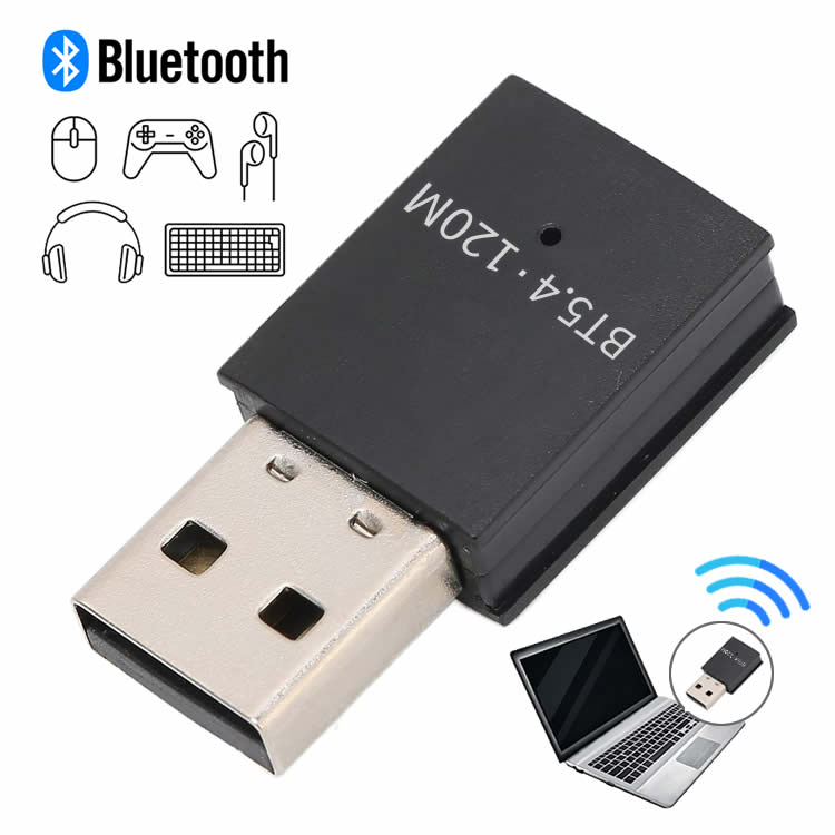 Bluetoothアダプタ Bluetooth5.4対応 遠距離 理論120m 複数デバイス接続 ワイヤレス ドライバ不要 無線..