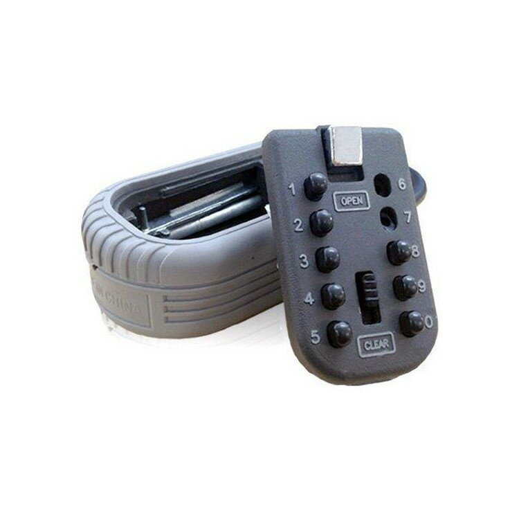 セキュリティキーボックス 10桁プッシュボタン式 鍵収納ボックス カギ管理 ステンレス製 丈夫 防犯・盗難防止　事務所 倉庫 賃貸に BXKEY100