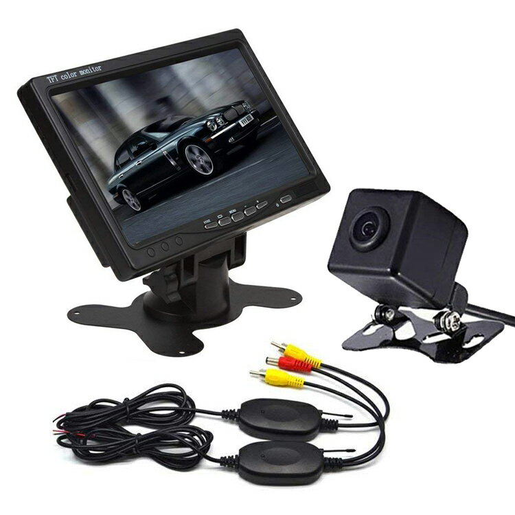 無線バックカメラセット 7インチオンダッシュモニター お得なワイヤレスの3点セット！ cmn70VTM50b021