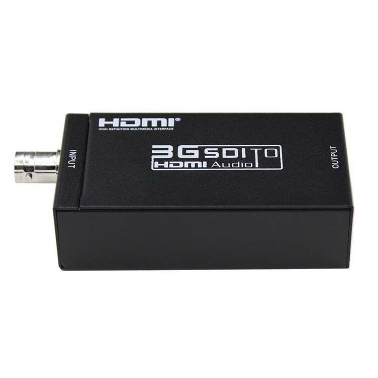 mini SDI to HDMI 変換器 SDI→HDMIコンバーター HD-SDI・SD-SDI・3G-SDI対応 HDMI変換器 SDI入力HDMI出力 信号変換 BNC/SDI TO HDMI ESD保護 解像度1080P SDI2HDMI