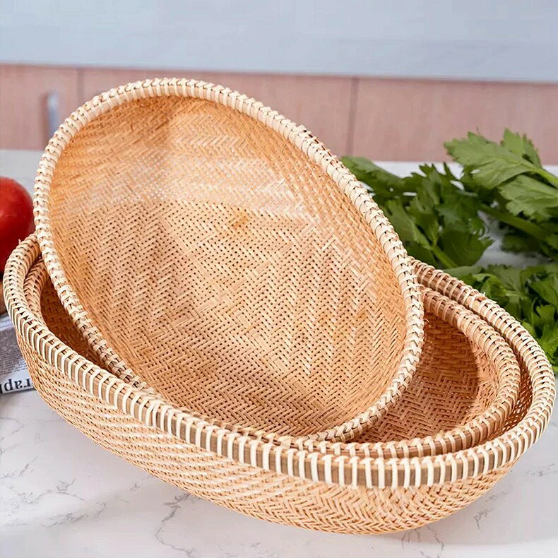 竹細工　ザル　野菜かご　水切り籠ハンドメイド imgrc0207058053.jpg