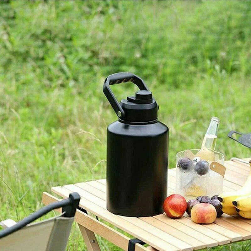 スポーツボトル 水筒 大容量 直飲み 注ぎ飲み 真空断熱 保冷専用 真空二重構造 漏...