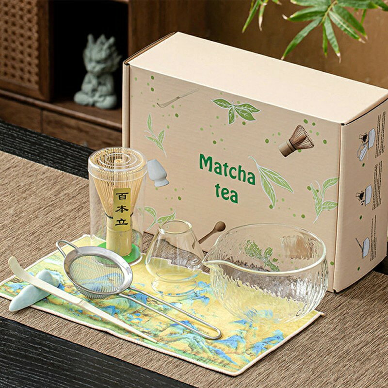 抹茶セット 茶道具 セット 抹茶を点てる道具 耐熱ガラス 茶碗 茶器 入門セット 本...