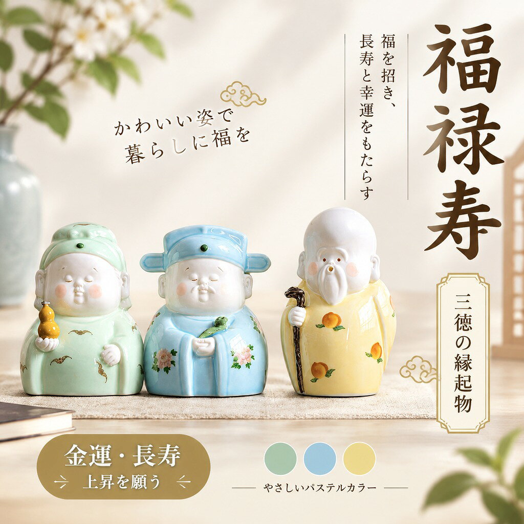 【美品】九谷焼 福禄寿 置物 高さ29cm 縁起物 長寿神 刻印あり 楽天市場】福禄寿（インテリア・寝具・収納）の通販