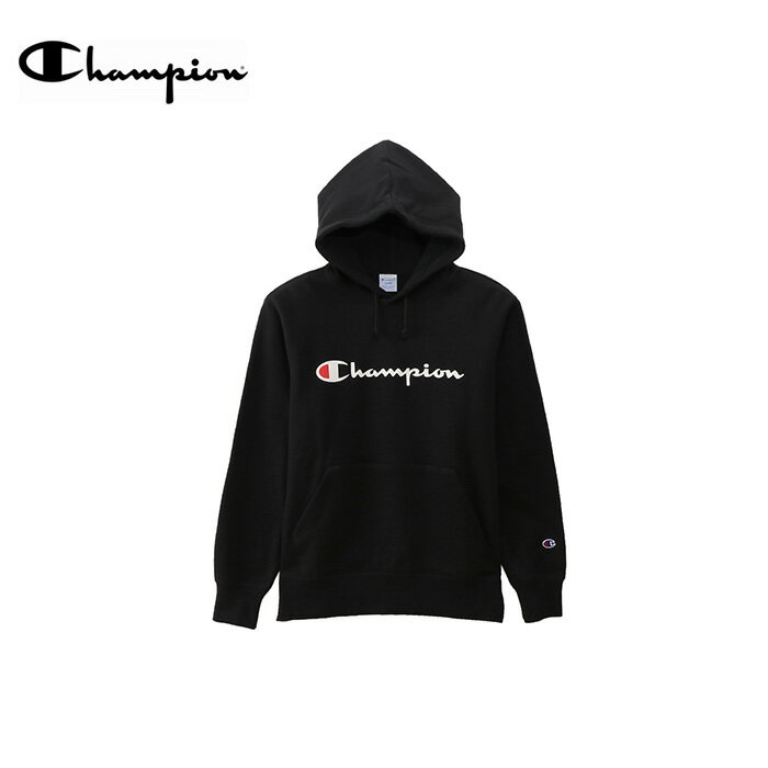 チャンピオン Champion (チャンピオン)　ロゴプルオーバーパーカー C3-Q102　090/ブラック M/L