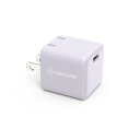 CellCube 30w 超ミニサイズUSB-C急速充電器【PSE認証/折りたたみ式プラグ/GaN pro搭載/安全安心/日本ブランド】iPhone/iPad/Android/モバイルPC(30wまで）各種対応 LP 白藤 パープル