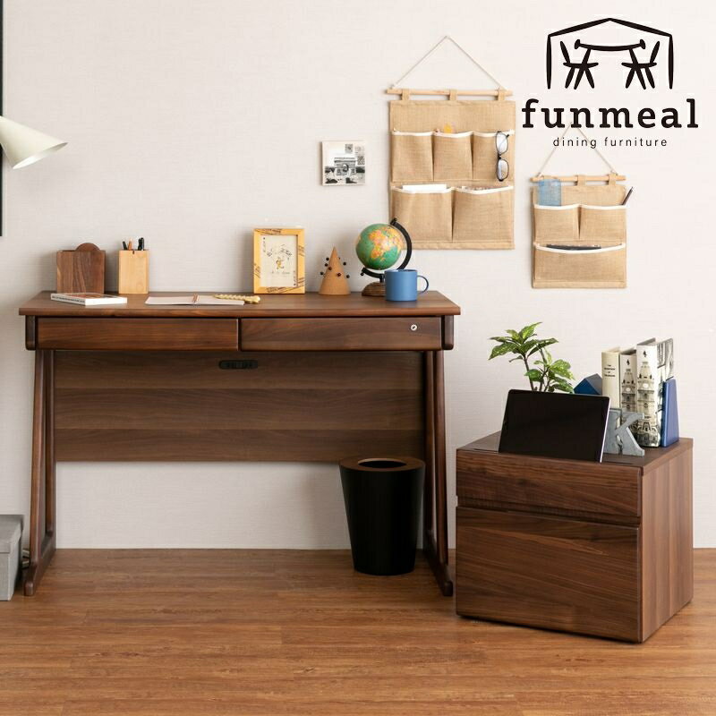 学習机セット 学習デスク 椅子 おしゃれ 木製 フリンク デスク 110cm + プリンターカート 45cm 2点セット テレワーク 在宅 PCデスク 引き出し シンプル 勉強机 【SET】FRINK 110 DESK+PRINTER CART 2SET